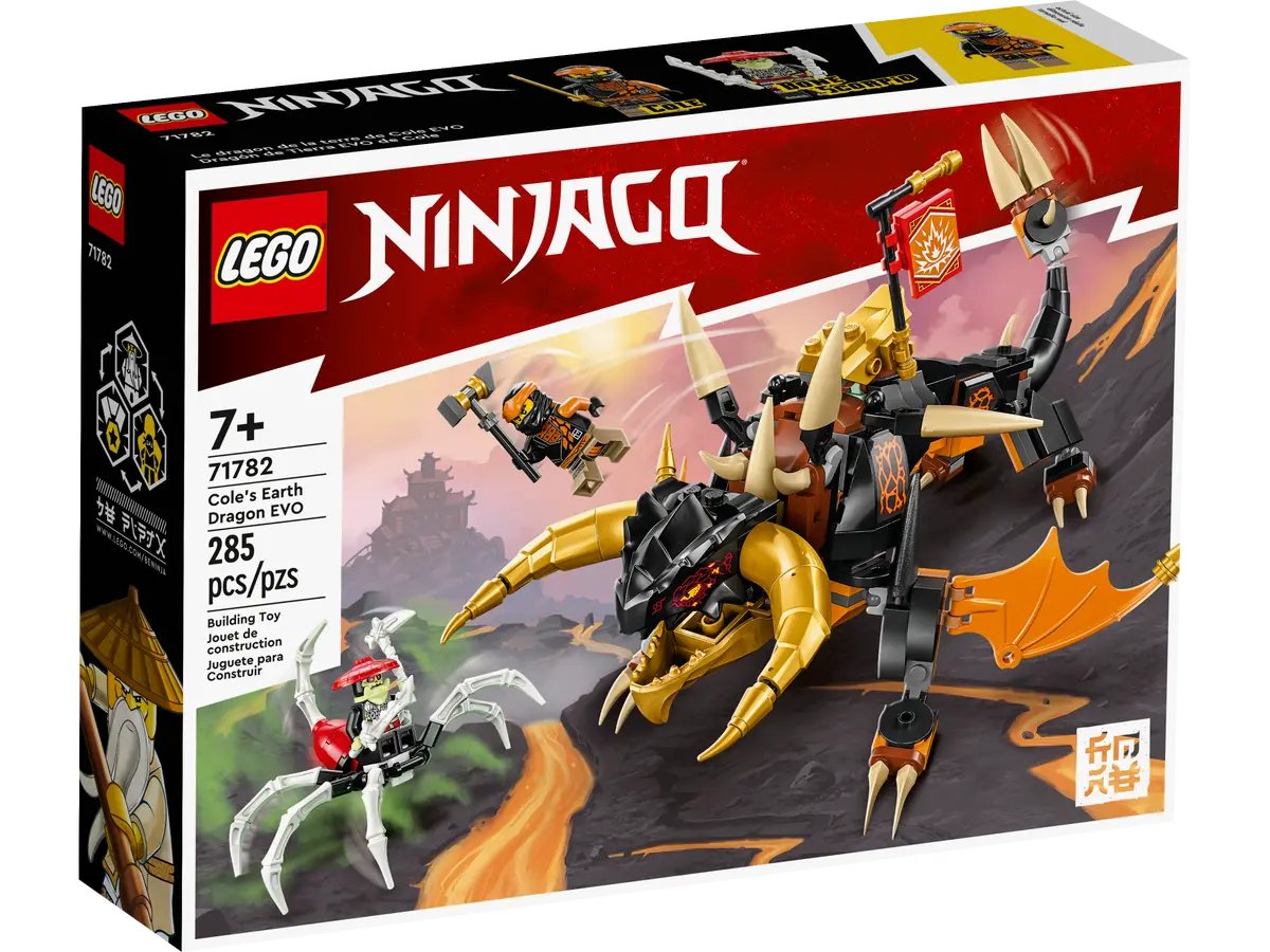 Lego Ninjago Cole's Earth Dragon EVO 71782, 285 pieces