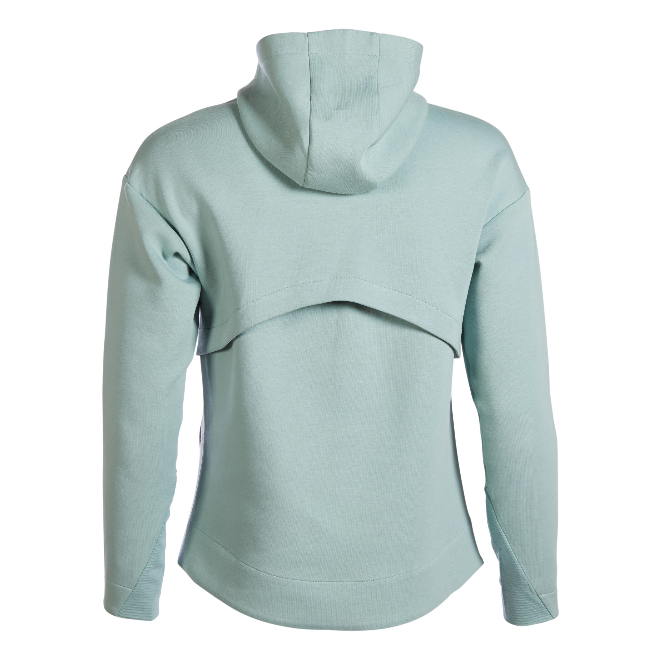 Women's tennis sweatshirt with hood - Dry 900 gray-green ARTENGO, gray-green