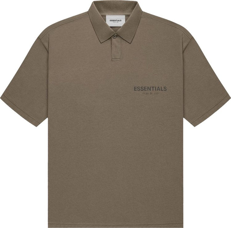 Fear of God Essentials Short-Sleeve Polo 'Harvest' T-Shirt, Brown