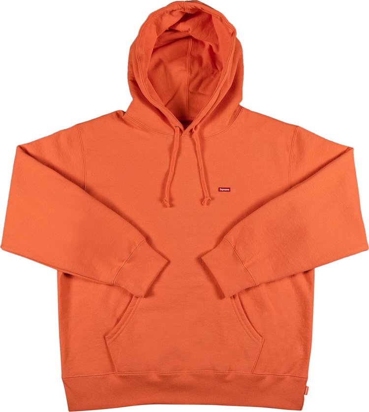 Supreme Small Box Hooded Sweatshirt 'Apricot', Orange