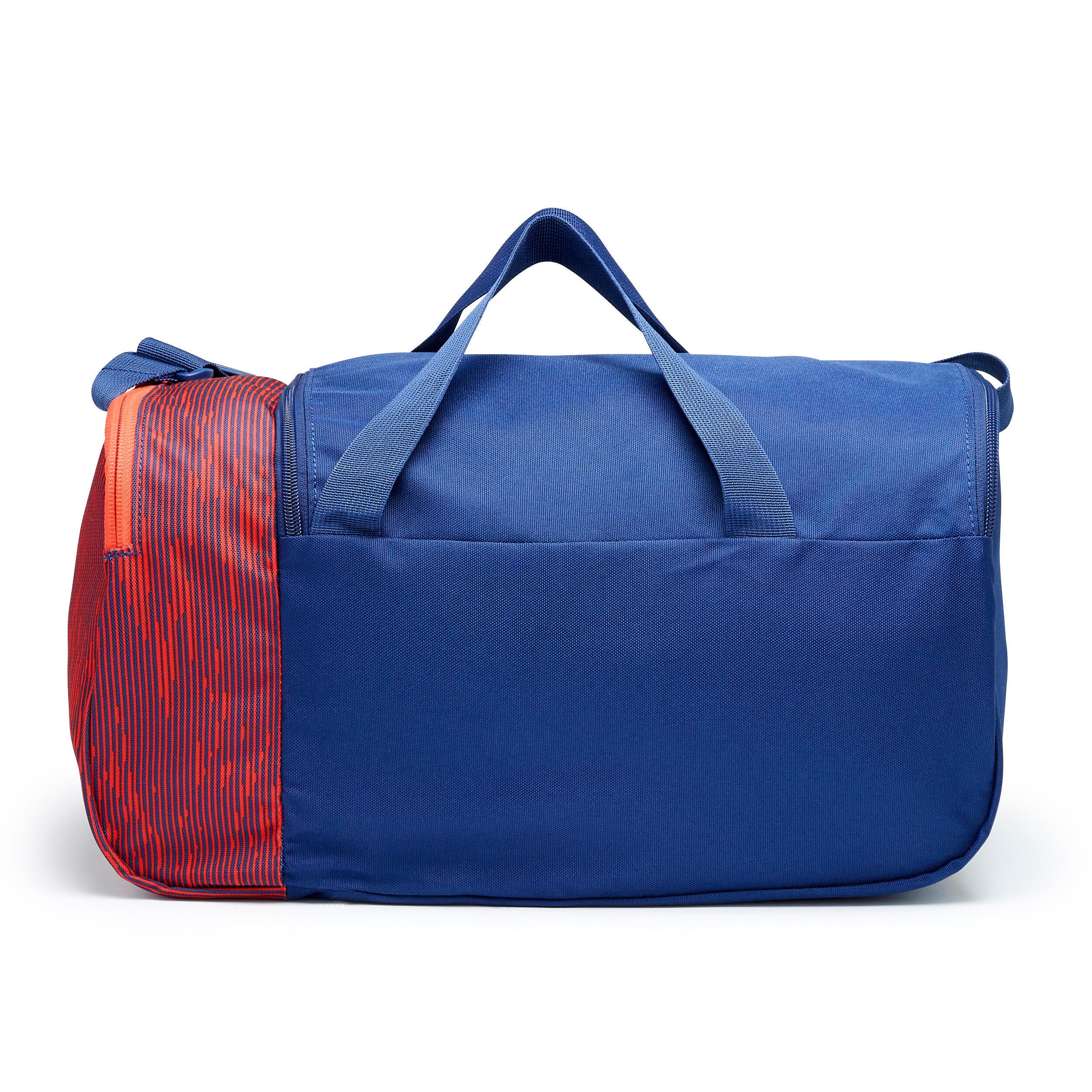 Sports bag Essential 20L blue KIPSTA, ink blue/neon red