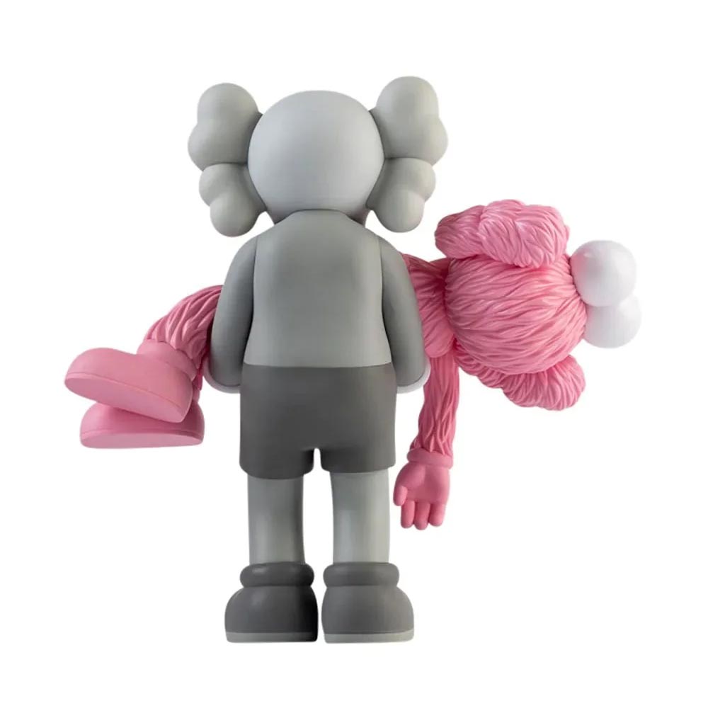 شخصية رفيقة وصديقة من مسلسل Kaws Gone باللون الرمادي/الوردي