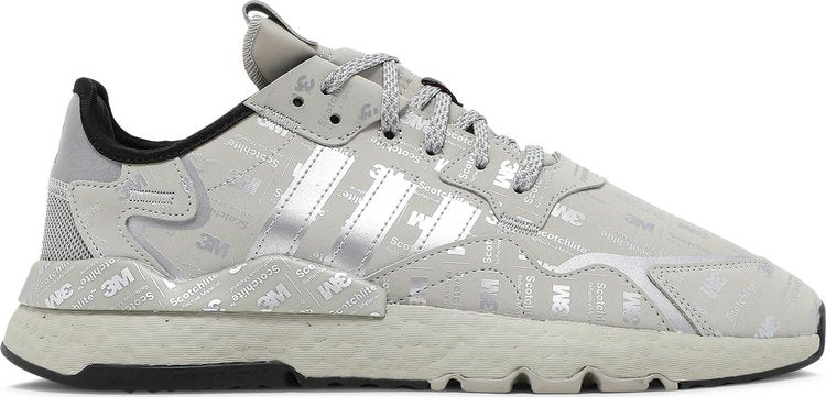 حذاء رياضي Adidas 3M x Nite Jogger '3M Logo Print - Metal Grey' باللون الرمادي