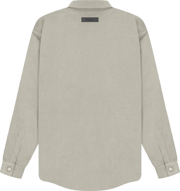 Fear of God Essentials Corduroy Shirt Jacket 'Seal', Gray