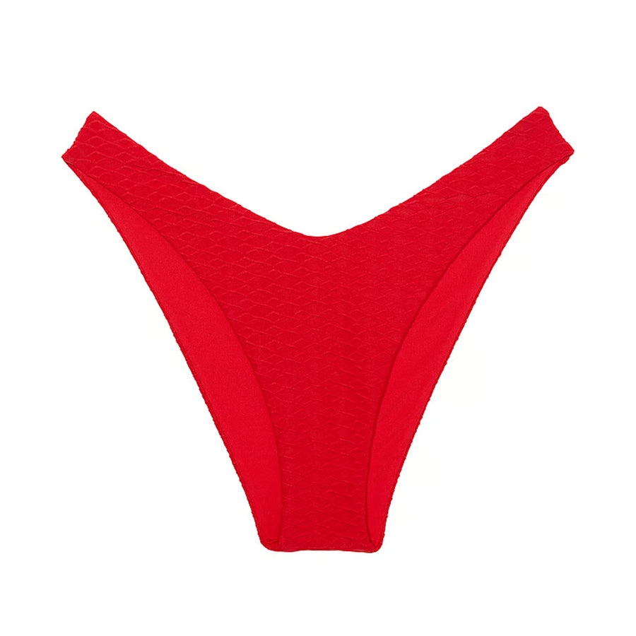 Victoria's Secret Swim Mix & Match Brazilian Fishnet Bikini Bottoms, Red