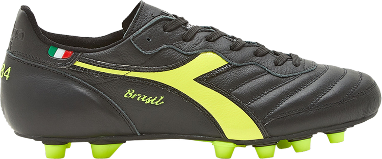 Boots Brasil Made in Italy OG LT+ MDPU Black Fluorescent Yellow, black