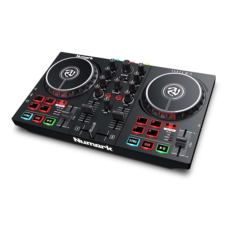 Numark Party Mix II DJ Controller with Built-in PARTYMIXII Light Show