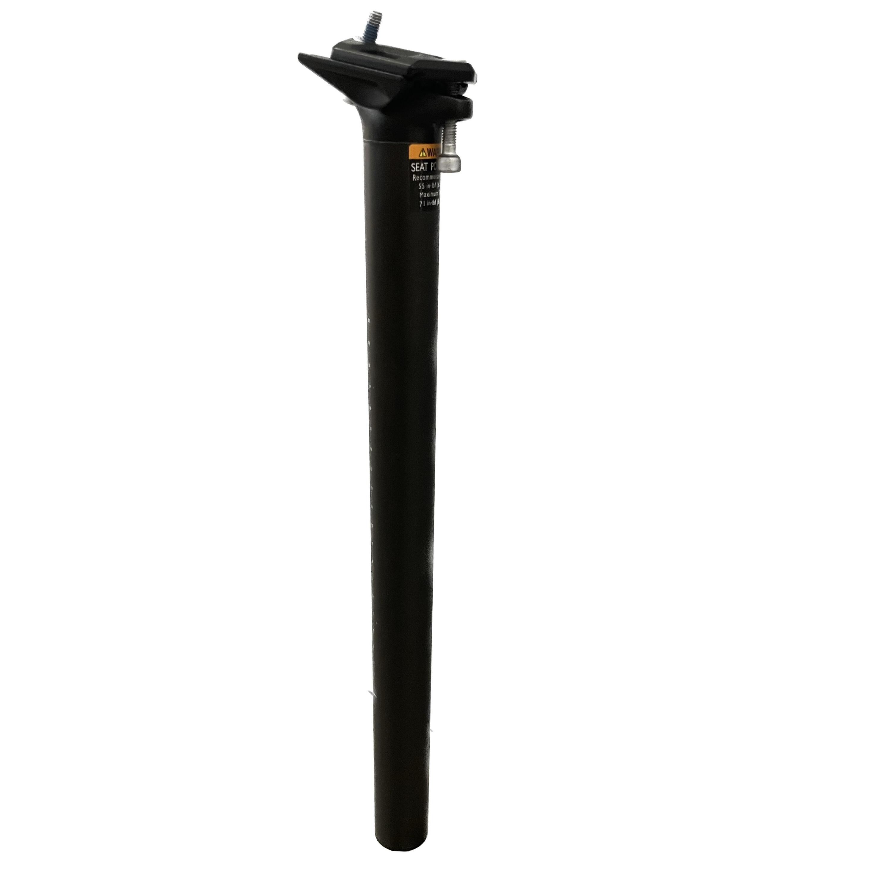 Seatpost 31.6mm Carbon 0° Offset 350/400mm SLIDE BLACK ROCKRIDER