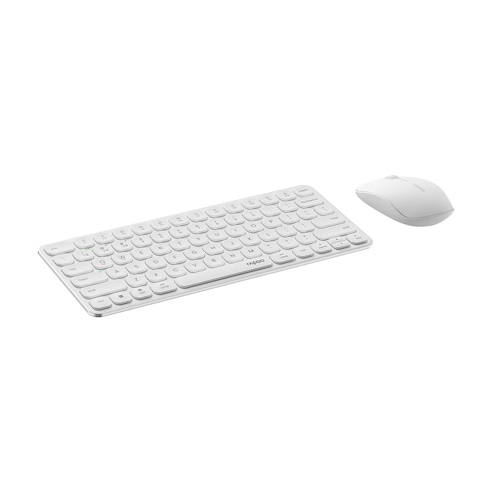 Peripheral kit Rapoo 9000S (keyboard + mouse), wireless, white