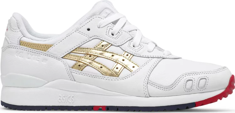 Kith x gel lyte 3 og 'tokyo trio pack - super gold' Asics sneakers, white