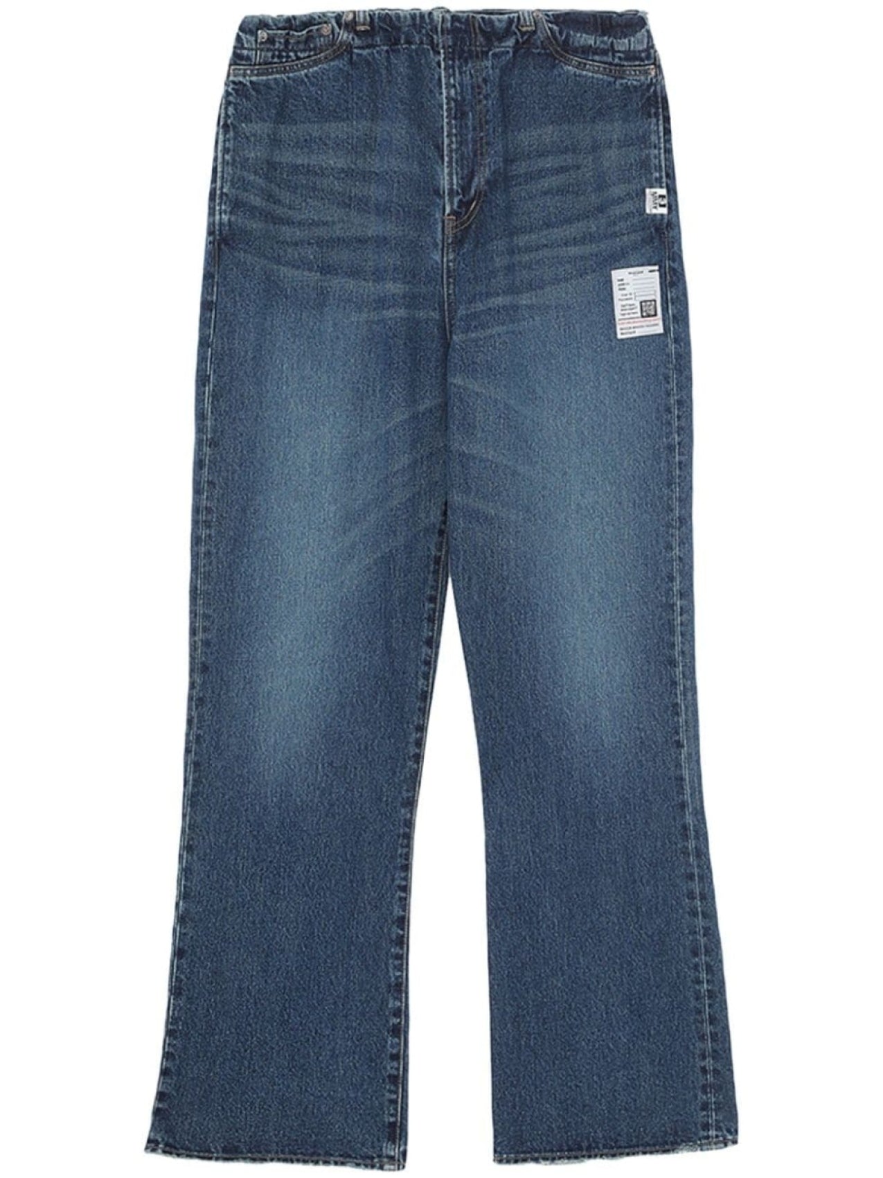 Maison Mihara Yasuhiro Loose Fit Jeans With Logo Patch, Blue