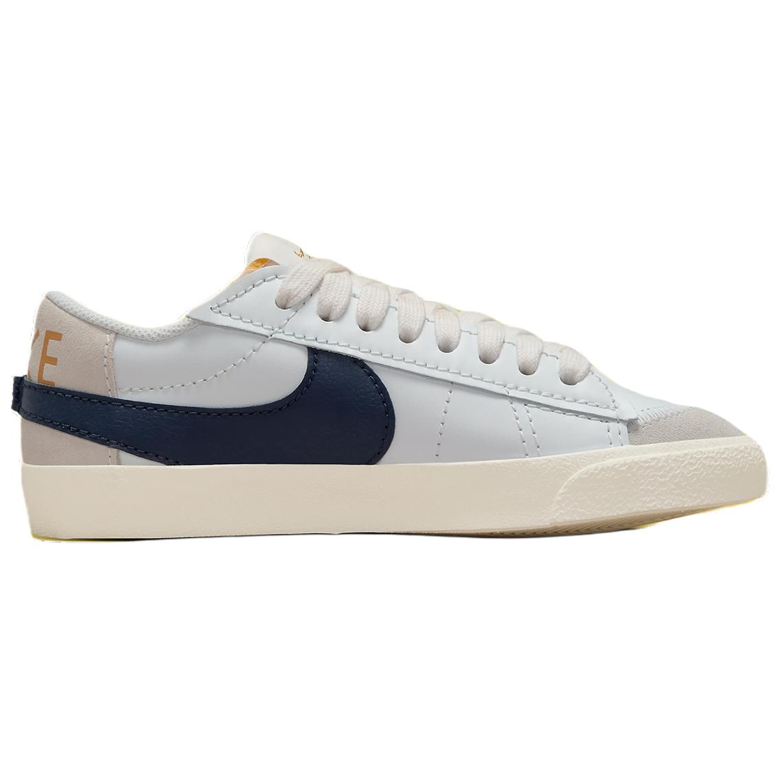 Nike Blazer Skateboarding Shoes Unisex Low-top Peak White/Black Obsidian Color/Sail White/Metallic Color/Phantom Gray White, white