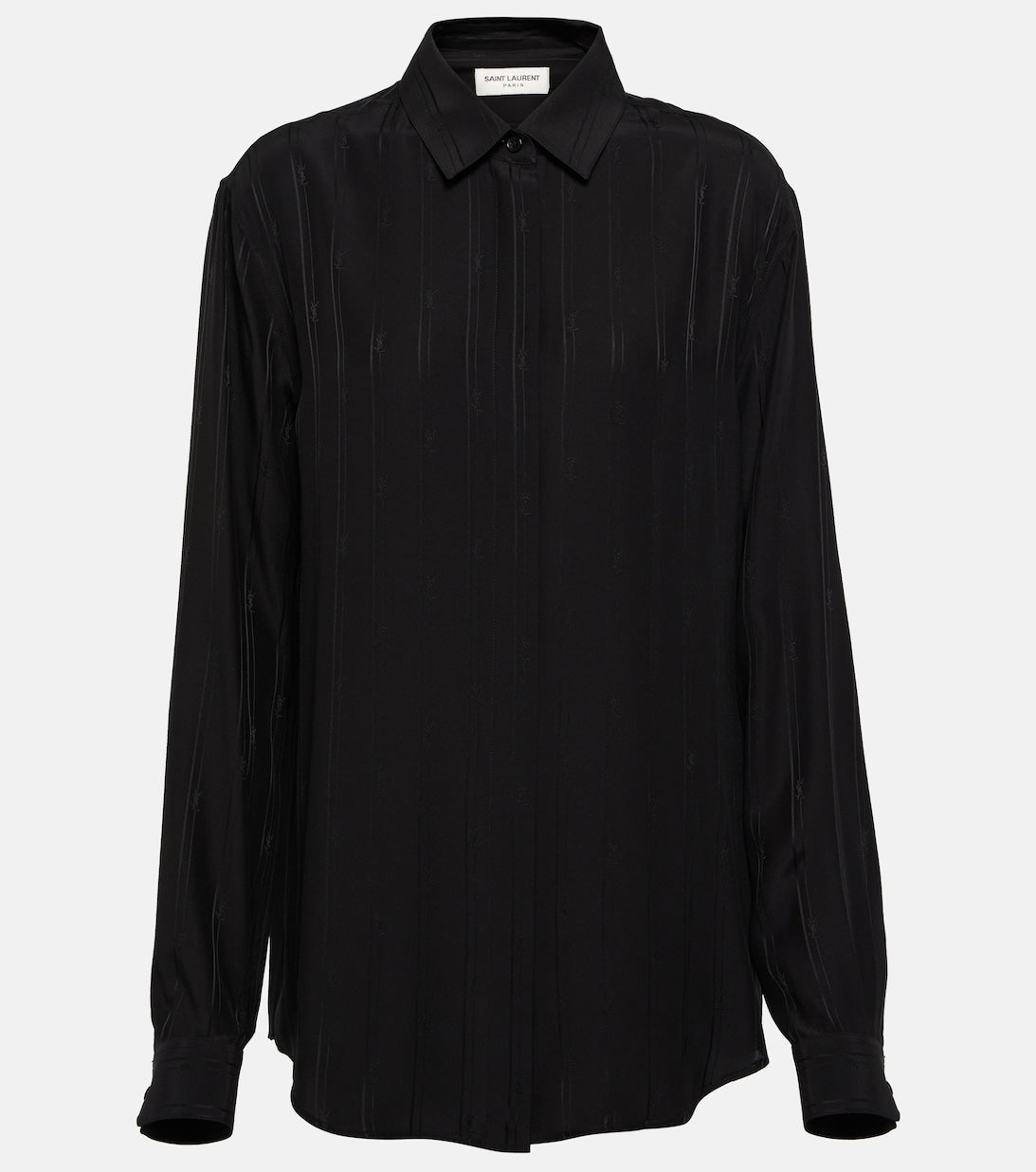 Silk shirt SAINT LAURENT, black