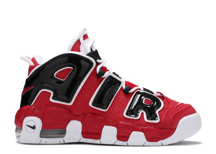 حذاء رياضي Nike AIR MORE UPTEMPO GS 'VARSITY RED' باللون الأحمر