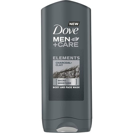 Dove Men+Care shower gel with charcoal and clay, 400 ml, Pink Rhyme