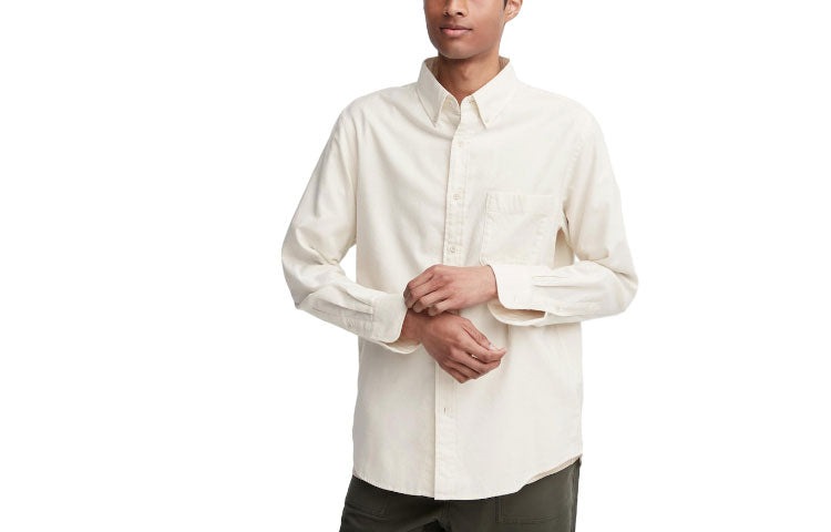 Uniqlo Unisex Shirt Milky White Ivory