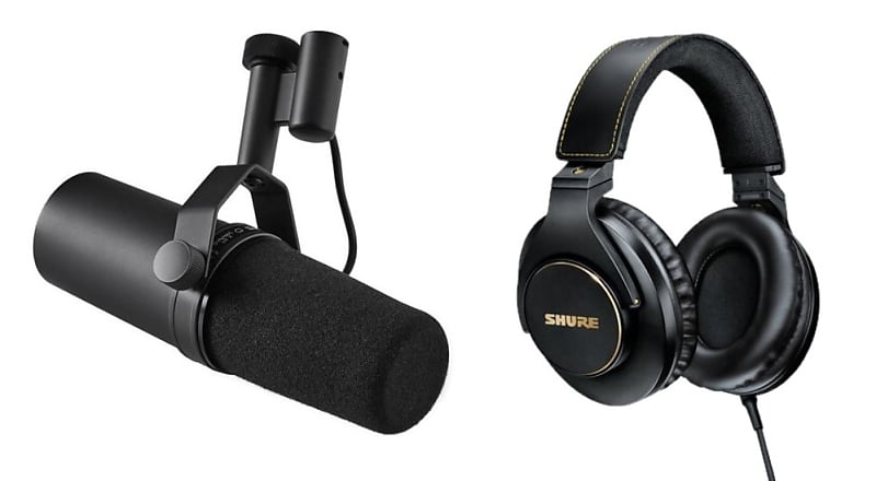 ميكروفون صوتي من طراز Shure SRH840A+SM7B