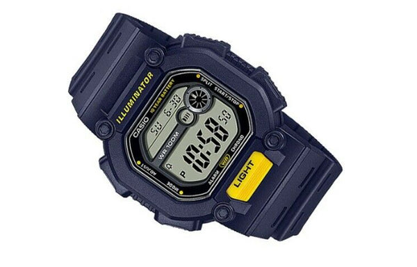 CASIO Quartz Waterproof Sports Analog Mens Blue Digital Watch, blue