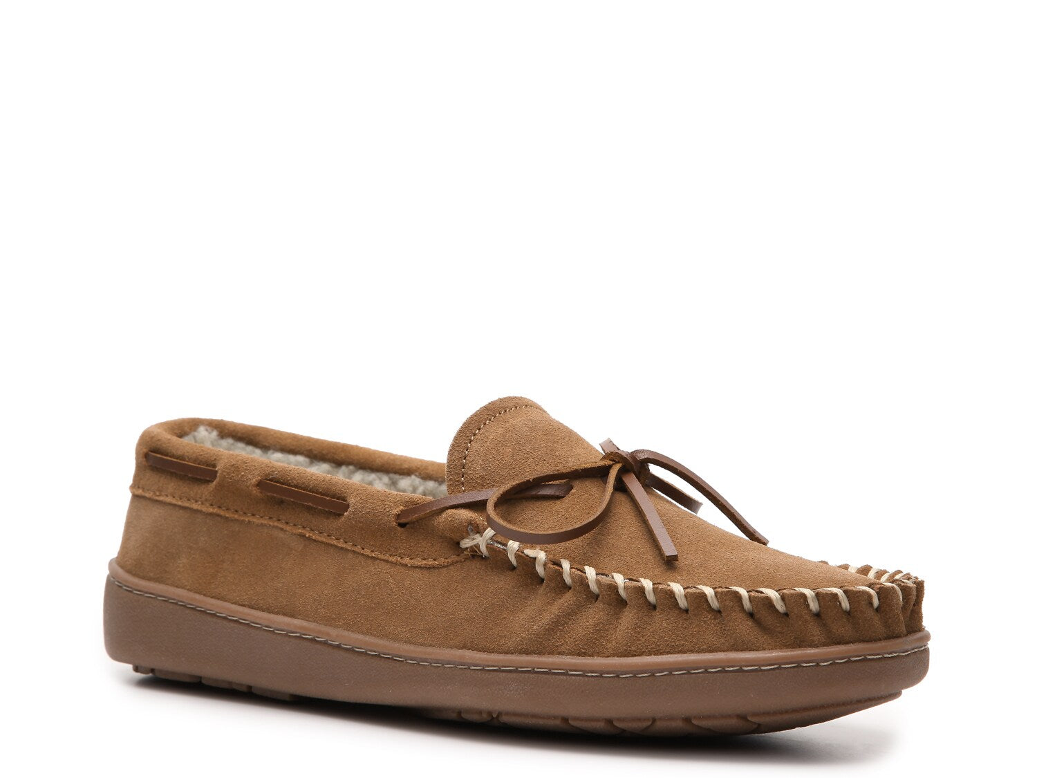 Minnetonka Trevor slippers, tan