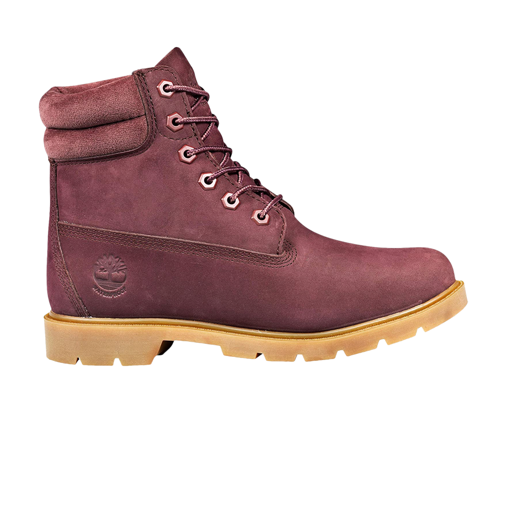 حذاء نسائي مقاس 6 بوصات من Linden Woods Timberland باللون الأحمر