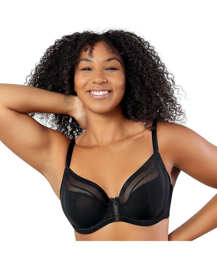 PARFAIT Women's Unlined Plunge Shea Bra, Black