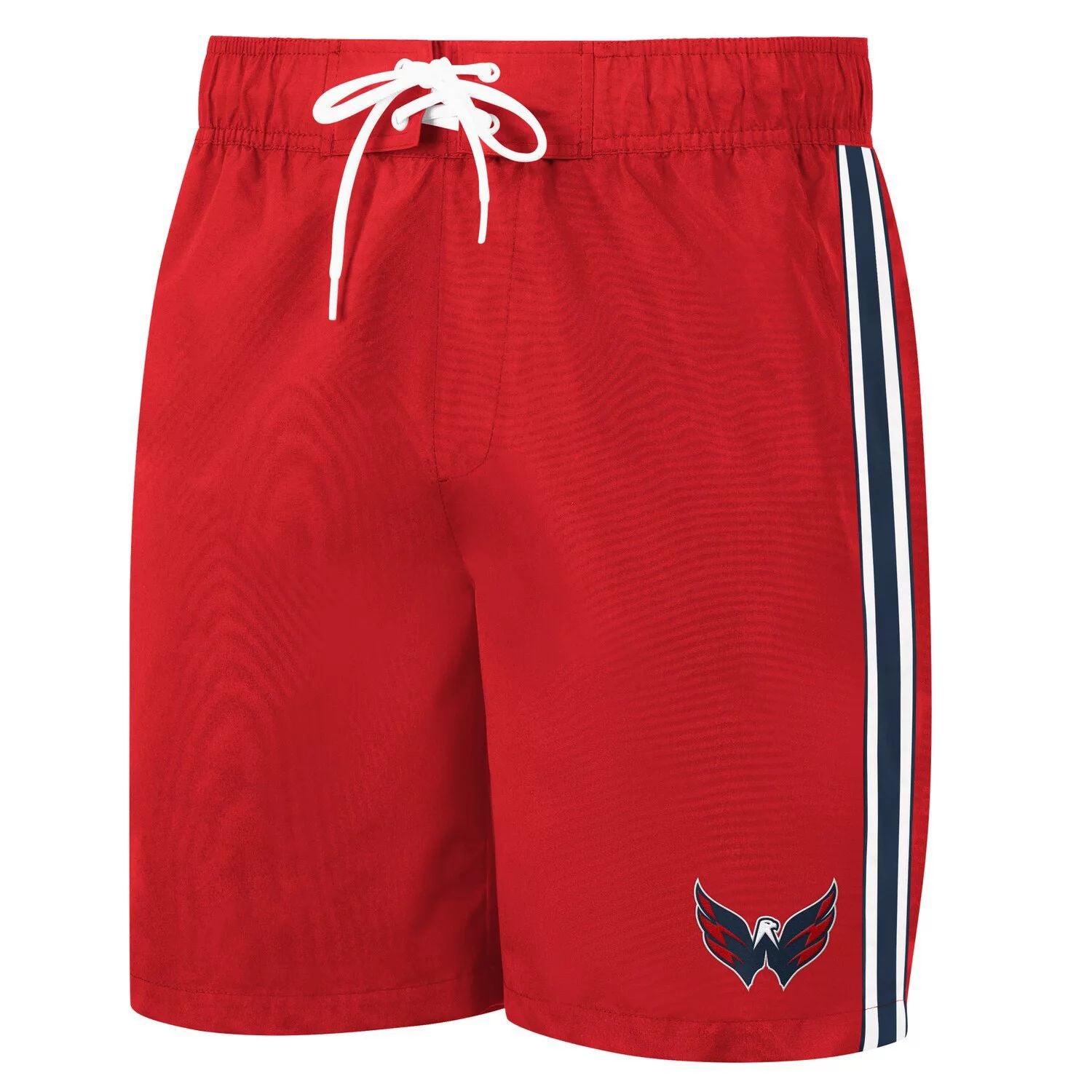 Men's Carl Banks Red/Navy Washington Capitals Sand Beach G-III Swim Shorts