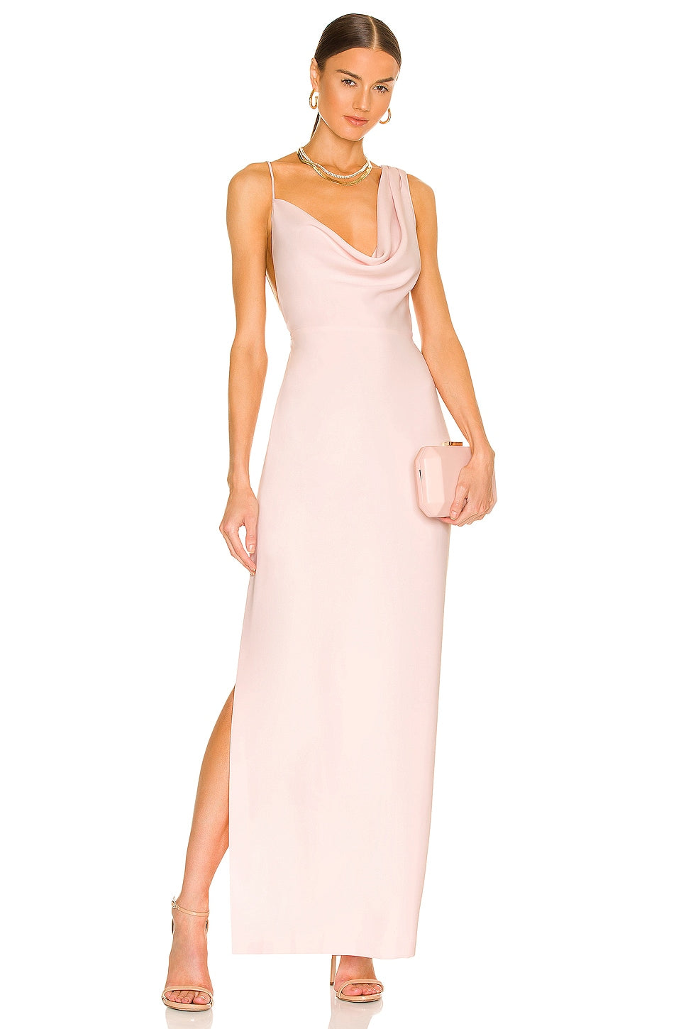 Amanda Uprichard x REVOLVE Arial Gown Dress in Blush