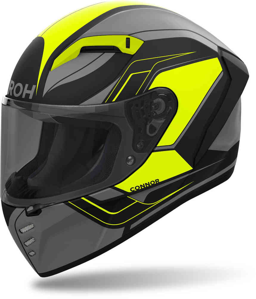 Connor Dunk Airoh Helmet, Black/Neon Yellow