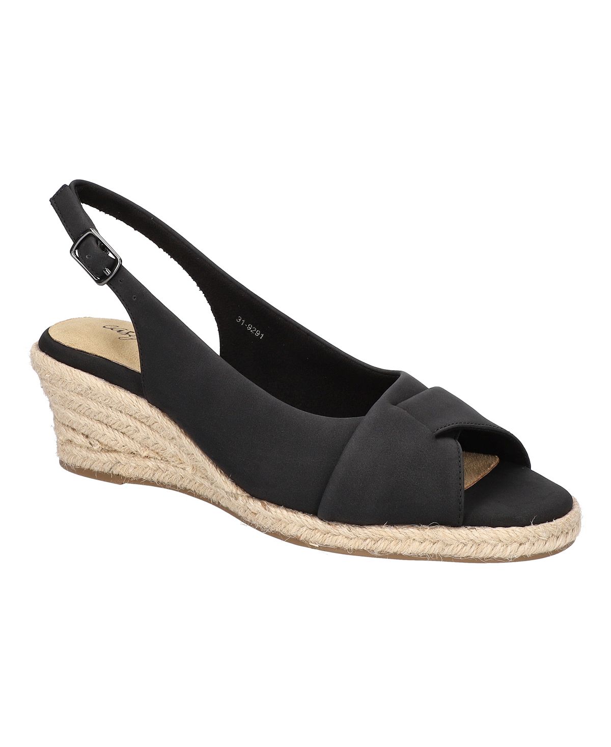 Women's Devlin wedge espadrilles Easy Street, black