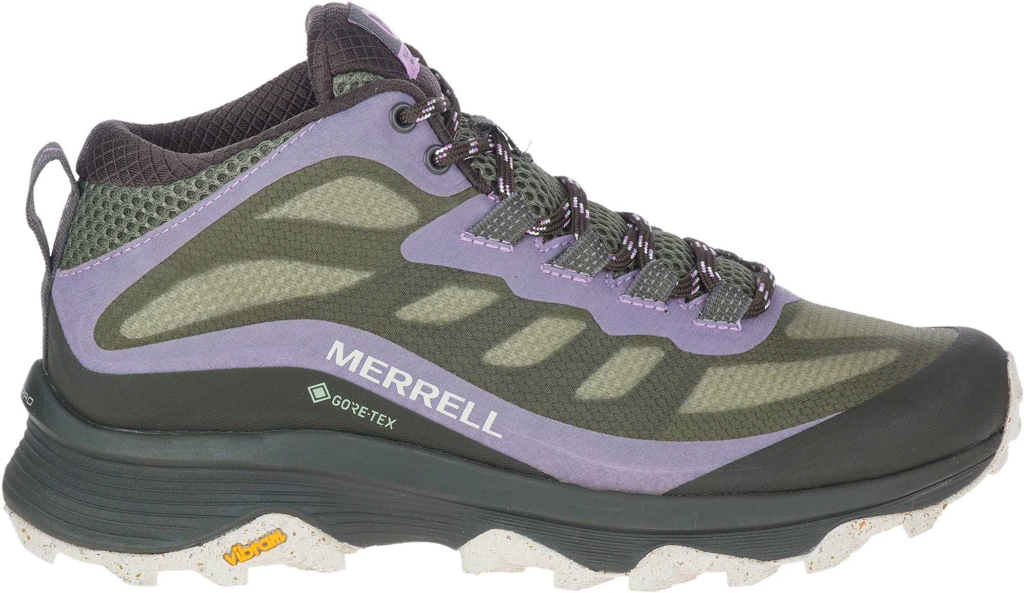 حذاء Moab Speed ​​Mid GORE-TEX للمشي لمسافات طويلة - للنساء من Merrell، أخضر