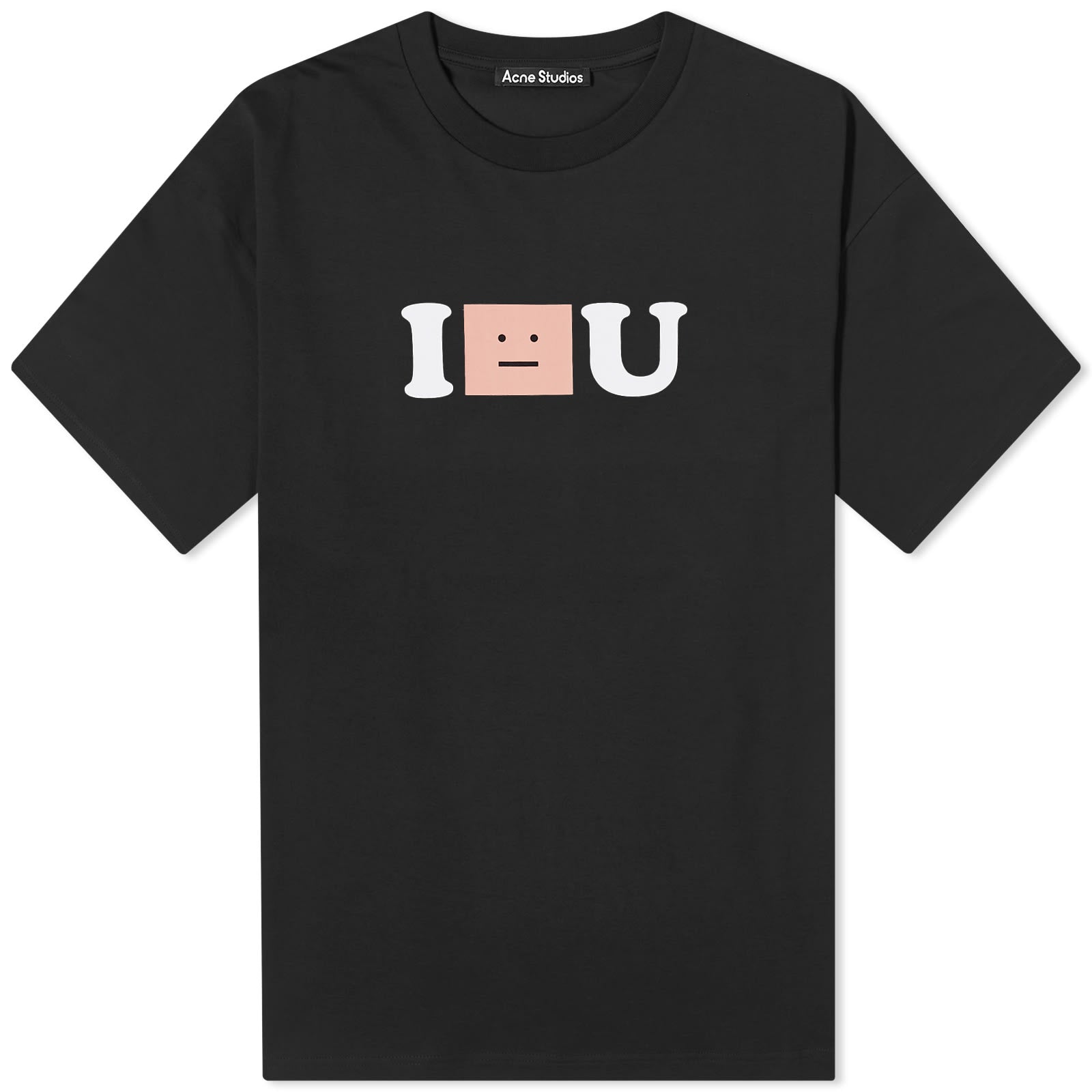 Acne Studios Exford I Face U T-shirt, black