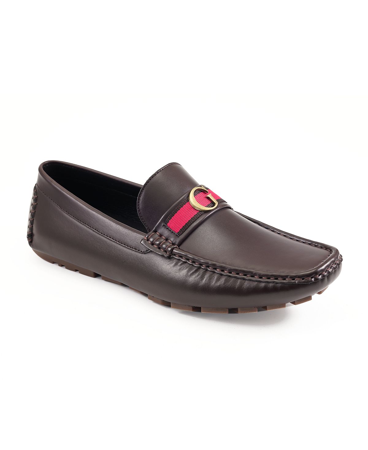 GUESS Men's Aurolo Moc Toe Slip On Driving Loafers