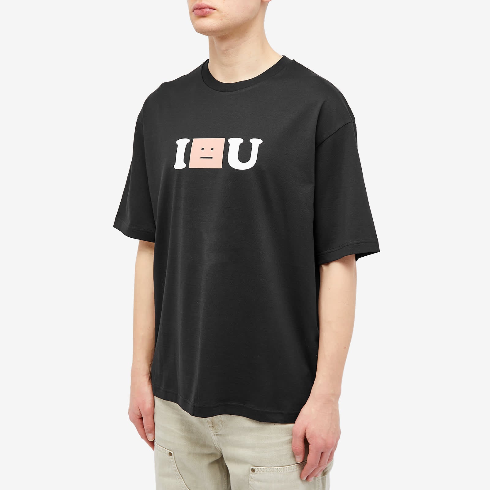 Acne Studios Exford I Face U T-shirt, black