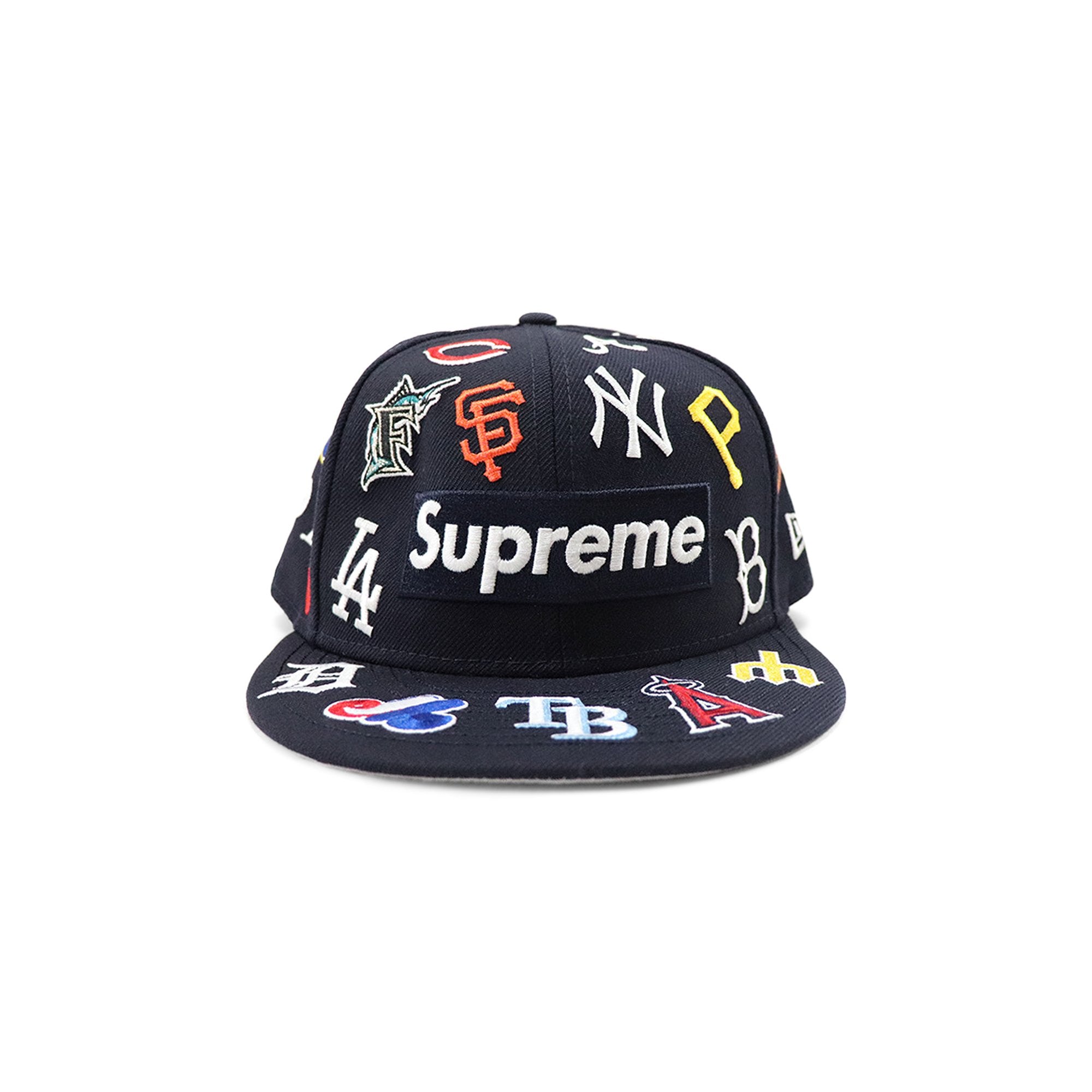 Supreme x MLB x New Era Navy Blue Cap