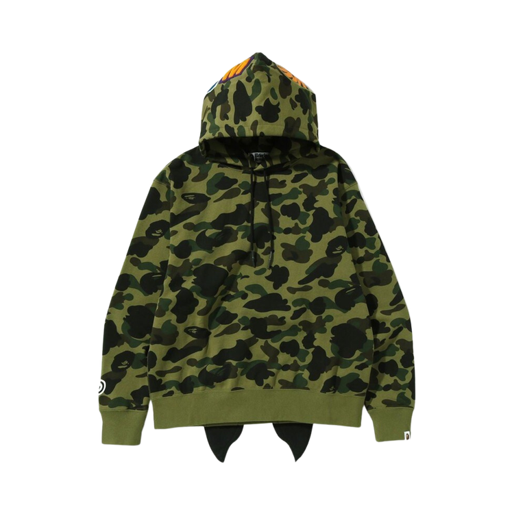 BAPE 1st Camo Shark Relaxed Fit Fullover 'Green' Hoodie, Green