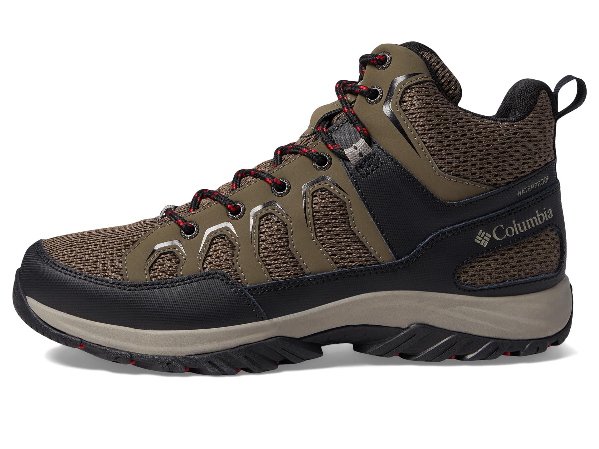 Columbia Granite Trail Mid Waterproof Hiking Boots, Khaki/Black