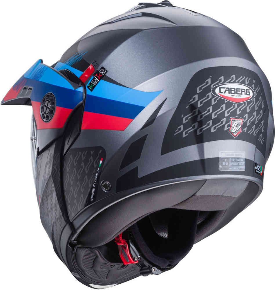 Tourmax X Sarabe Caberg helmet, grey/blue