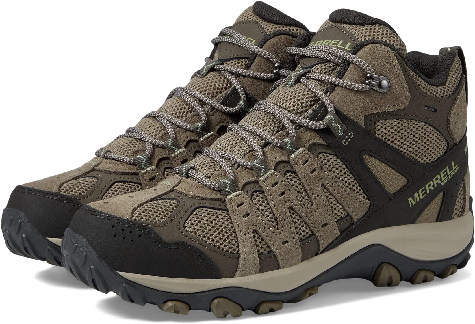 حذاء المشي لمسافات طويلة Accentor 3 Mid Wp Merrell، بلون مخطط