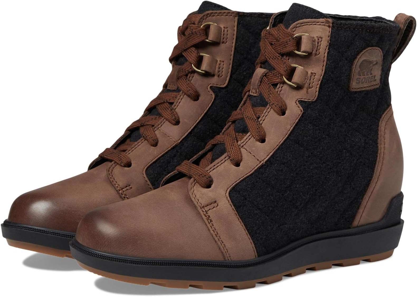 Lace-up boots Evie II NW Lace SOREL, Tobacco/Black