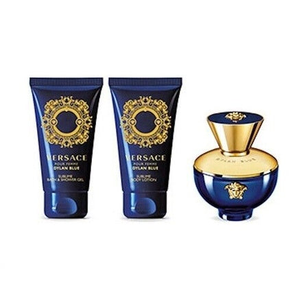 Dylan Blue 50 ml Edp spray + 50 ml shower gel + 50 ml body lotion gift set 2023 Versace