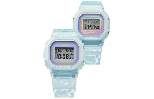 Watch CASIO Unisex SUMMER LOVERS Series Waterproof SLV-21B-2PFC Couple Sports Shockproof Blue Digital, blue