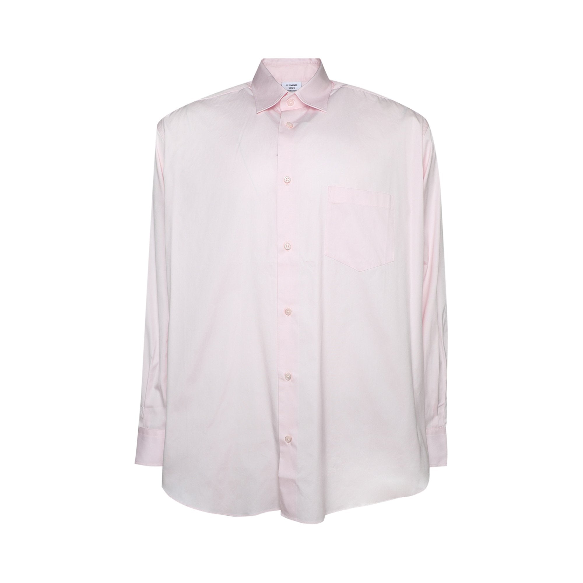 Vetements Shirt with Back Logo Baby Pink