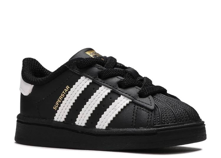 حذاء رياضي Adidas SUPERSTAR INFANT 'CORE BLACK' باللون الأسود