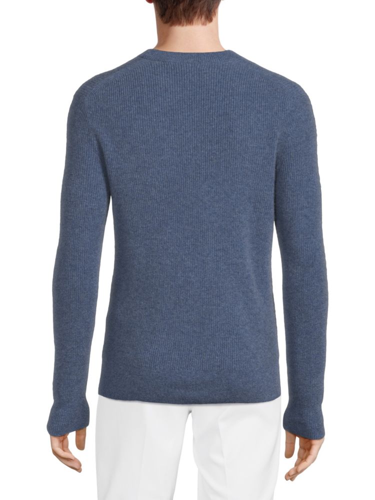 Alex Mill Cashmere Jordan Crewneck Sweater in Heather Blue