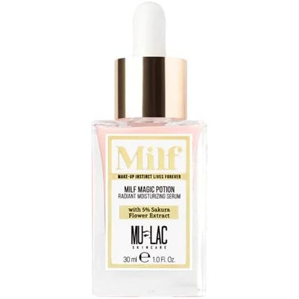 مصل الوجه المرطب والمشرق MILF MAGIC POTION من Mulac Cosmetics مع مستخلص زهر الكرز بنسبة 5%، 30 مل