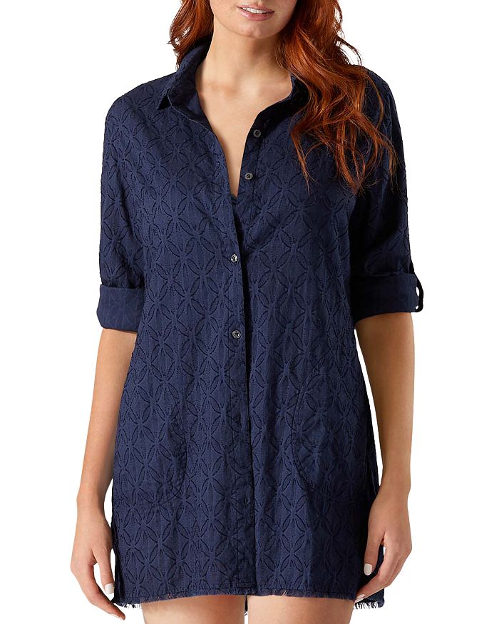 Tommy Bahama Jacquard Swim Clip Shirt