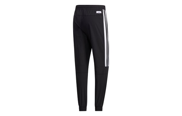 adidas neo M Ss Tcns Tp 2 Colorblock Bundle Feet Casual Loose Sports Long Pants Black White