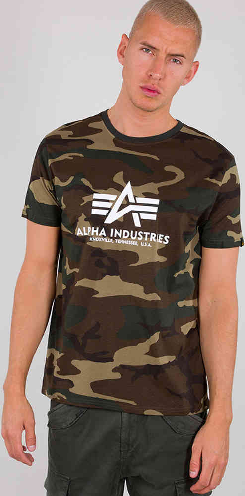 تي شيرت Alpha Industries Basic Camo، مموه