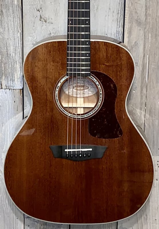 Washburn Heritage G120SWE Grand Auditorium Solid Mahogany Acoustic Guitar A/E & Case, Support Indie Music Shops !