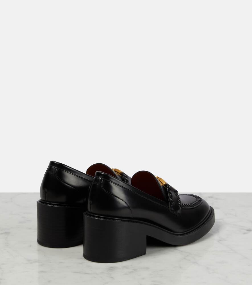 Marcie Chloé embellished leather loafers, black